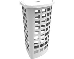 Wasmand Boston Plast Team 54L wit/hoek