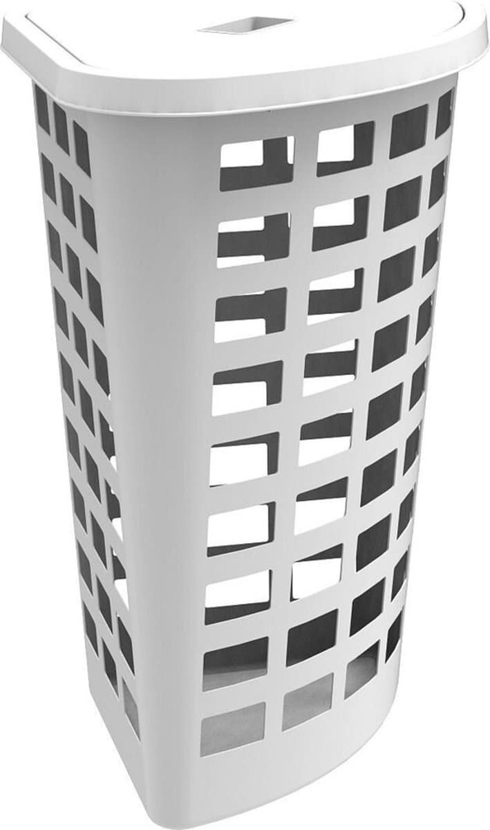 Wasmand Boston Plast Team 54L wit/hoek — afbeelding 1