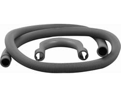 Afvoerslang 19mm - 21mm, 1m, PVC, met bocht