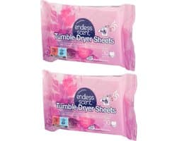 Endless Scent droogtrommeldoekjes - Roze / Paars - Floral Burst - Set van 60 - 2 Zakjes - Geurdoekjes voor de droger - Scented Dryer Wipes