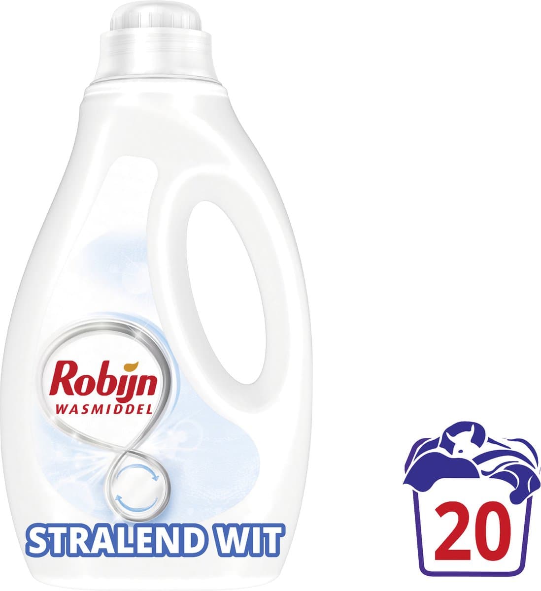 Robijn Stralend Wit Vloeibaar Wasmiddel 20 wasbeurten — afbeelding 1