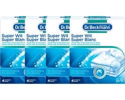 Dr. Beckmann - Super Wit - 4x160 Gram - Vlekken Verwijderaar - Combi-Pack
