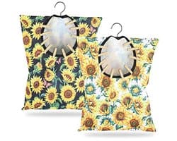 Zonnebloem Kleding Pin Tas - 2 Stuks Wasknijper Houder Geschikt Voor Buiten