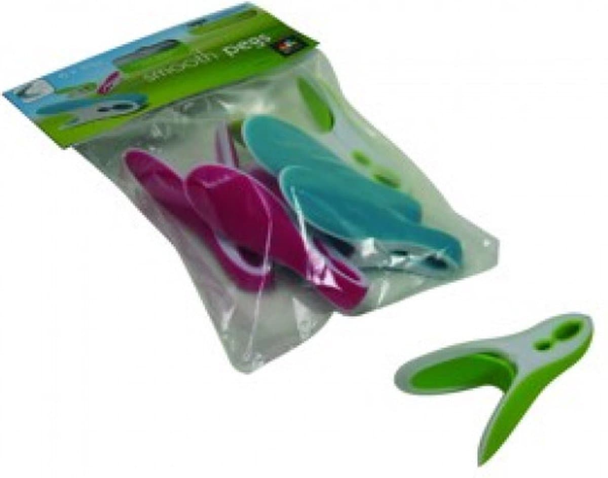 Bobrush Wasknijpers SMOOTH PEGS 6st — afbeelding 1