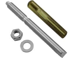 Ankerstang M16 - Metaalanker Boutanker - Bevestigen van Constructies - Roestvrij Staal A4 - M16 x 190mm - Zilverkleurig