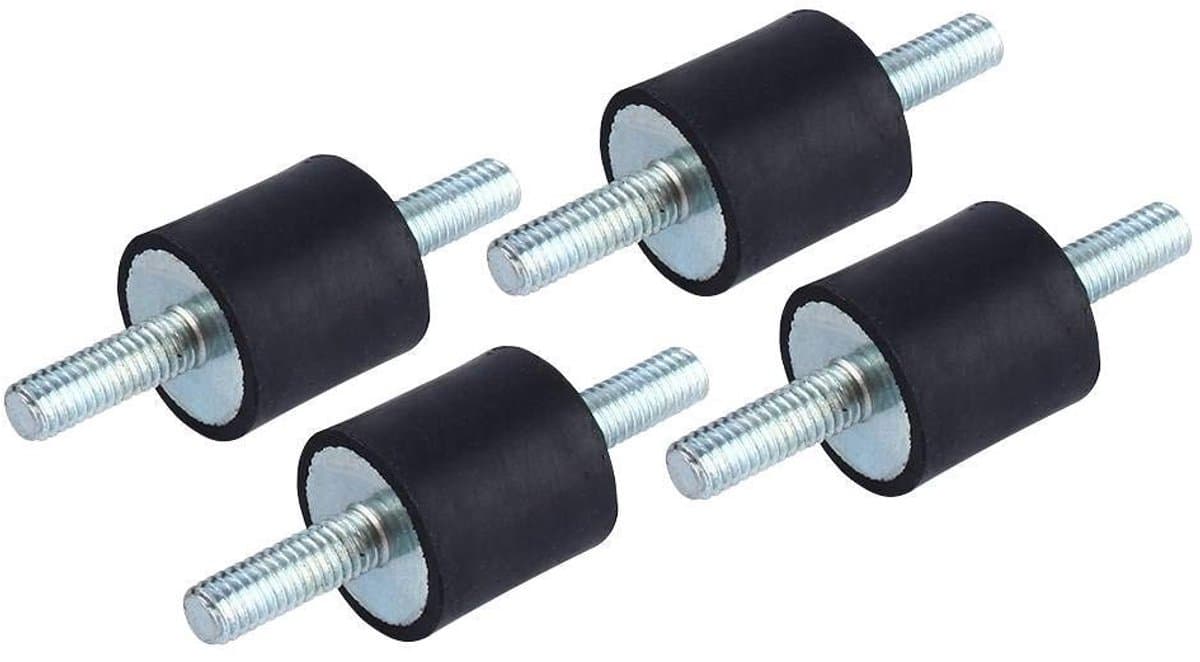 4 Stuks Rubber Trillingsdempers M6 Isolatie Montage Beugels met Schroeven — afbeelding 1