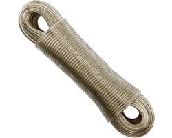 Waslijn met Stalen Kern - Kledinglijn Touw - Kleding Drogen - Weerbestendig PVC-hoes - 50 meter - Niet gespecificeerd