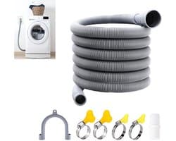 Dailygoods- Afvoerslang Ultra-Duurzaam - Afvoerslang Wasmachine - Afvoerslang Vaatwasser - Afvoerslang Droger - Afvoerslang Mobiele Airco - Flexibele 4m Slang - Afvoerbuis