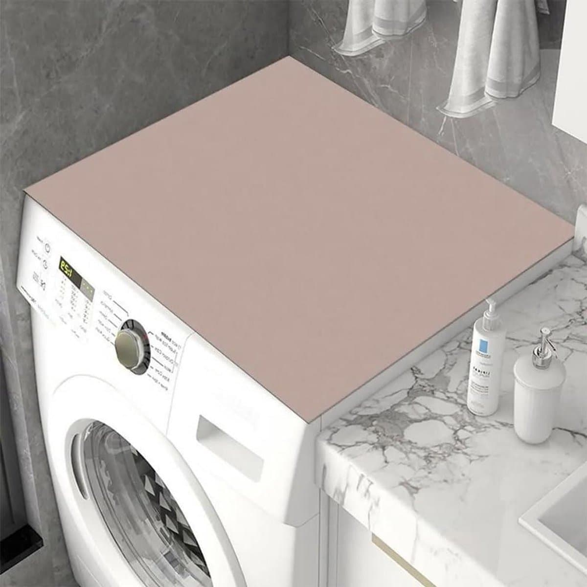 Wasmachine Droger Mat - Apparaatbeschermer - Apparaten Beschermen - Absorberend en Antislip - 40 x 60 cm - Roze — afbeelding 1