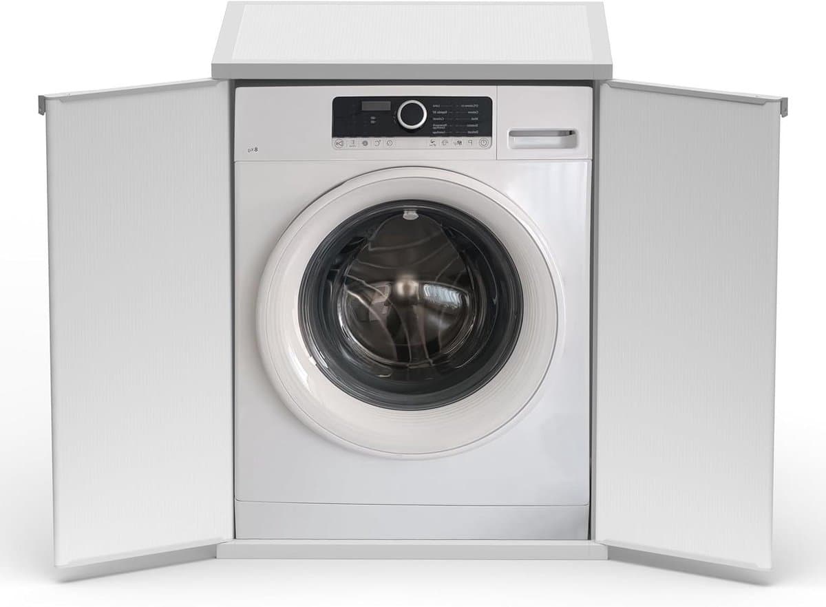 Wasmachine Ombouw - Opbouwmeubel - Kast Wasdroger - Meubel - praktische indeling — afbeelding 1