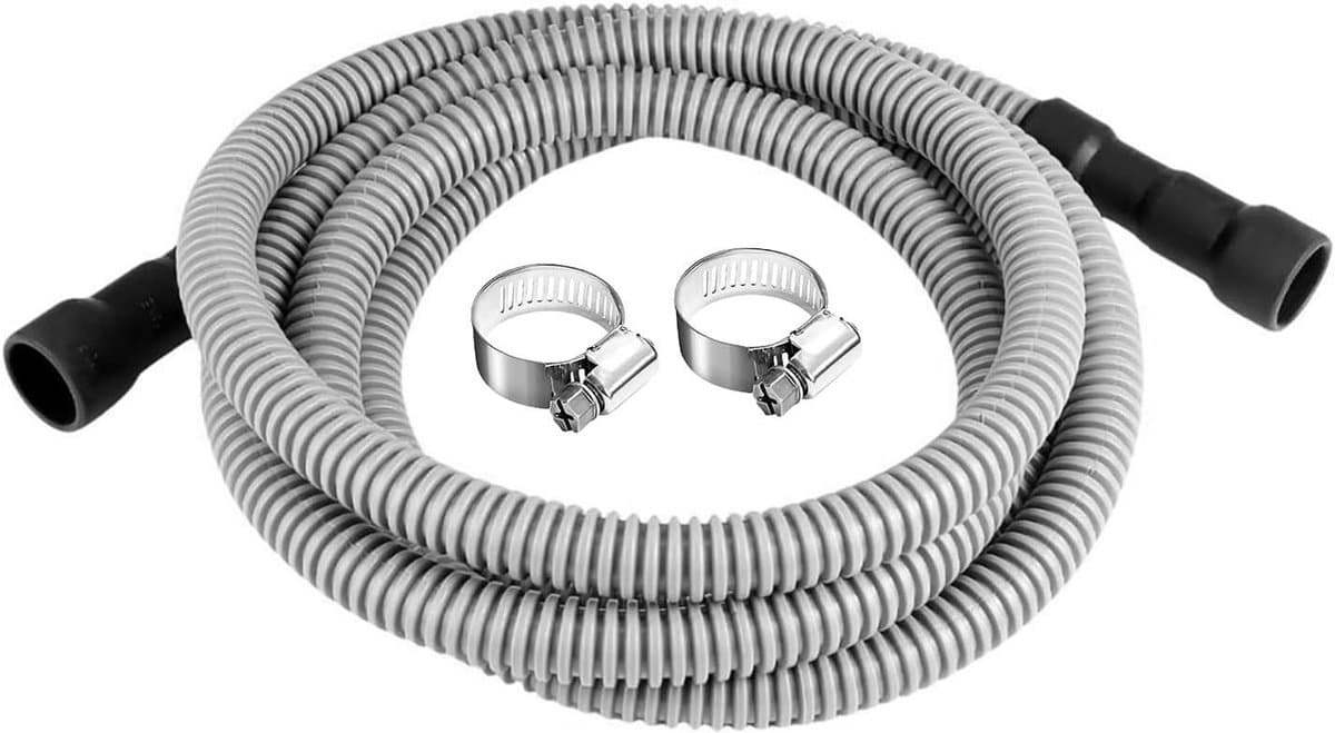 Vaatwasser Verlengstuk - Afvoerslang Kit - Lekkage Voorkomen - Meerdere Maten Connectoren - 3 Meter Lengte - Zwart — afbeelding 1