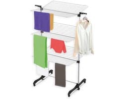 Droogtoren - Wasrek - Kleding Drogen - 36 Meter Drooglengte - 77x73x140 cm - Wit