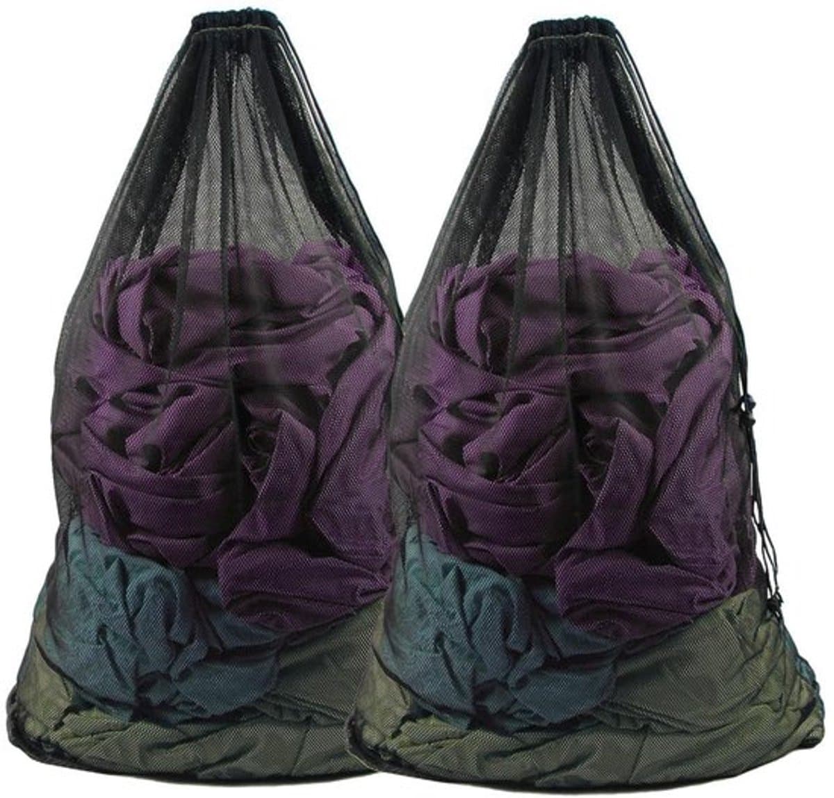 Extra Grote Wasnetzakken - Zwart - Bescherming Delicate Kleding - Set — afbeelding 1
