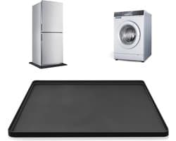 Lekbak Dekschaal - Opvangbak Siliconen - Apparaat Beschermen - Hoge Rand - 60 x 60 cm - Donker