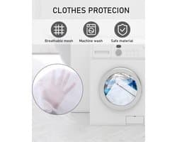 Dailygoods- Waszak 4 Stuks - Grote Waszak - Waszakken voor Wasgoed - Opbergtas voor Kleding - Duurzaam en Herbruikbaar - Beschermt Kleding - Wasnet