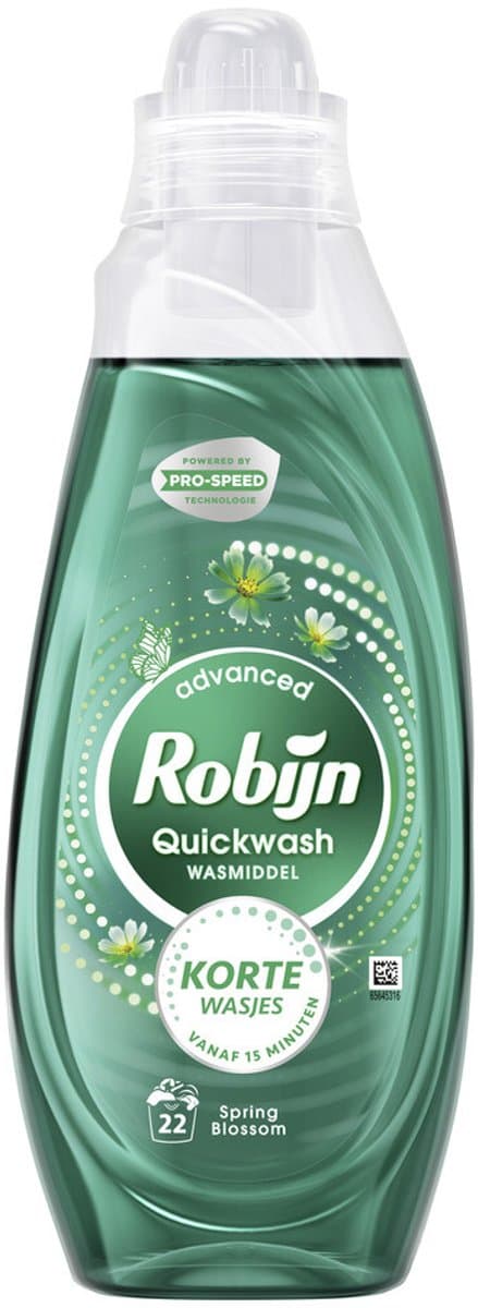 Robijn Advanced Quickwash Vloeibaar Wasmiddel Spring Blossom 22 Wasbeurten 837 ml — afbeelding 1