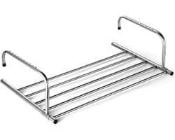HEZIVO® Wasrek Hangend Trapgat - Droogrek Ophangbaar - Voor Radiator, Deur, Balkon - Uitschuifbaar 42-73 cm