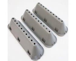 Trommel Paddles - Wasmachine Onderdelen - Kleding Wassen - Set van 3 - Standaard Maat - Wit