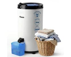 Amenzo® - Centrifuge - Wit - Droogzwierder - 2800 RPM - 6kg Capaciteit - Mini Wasmachine - Centrifuge voor Wasgoed - AAA+