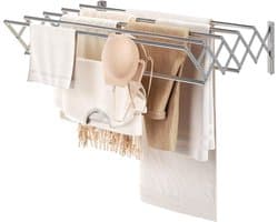 SCH® Wanddroogrek Inklapbaar - Wanddroogrek - Zilver - 59cm x 80cm x 19cm