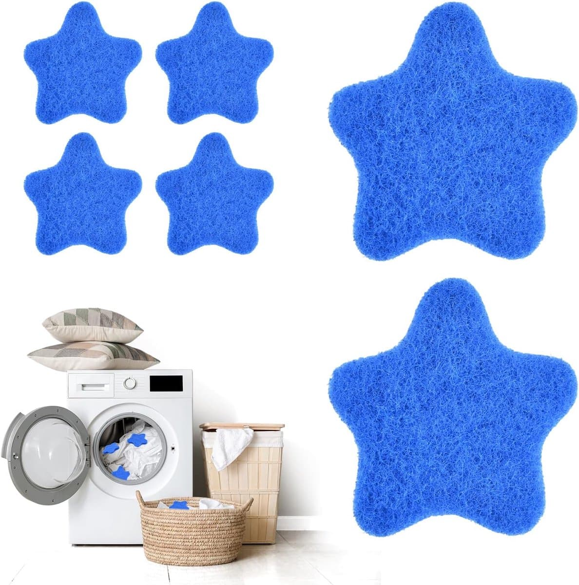 Haarvangers voor wasmachine 6 stuks - herbruikbaar - voor honden- en kattenharen - vereenvoudigt je schoonmaakroutine - ShopVlot — afbeelding 1