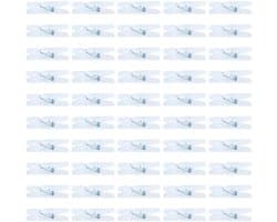 Dailygoods - 50 stuks veerklemmen, transparante wasknijpers, transparante plastic klemmen, miniklemmen voor foto's, kerstverlichting, hangend