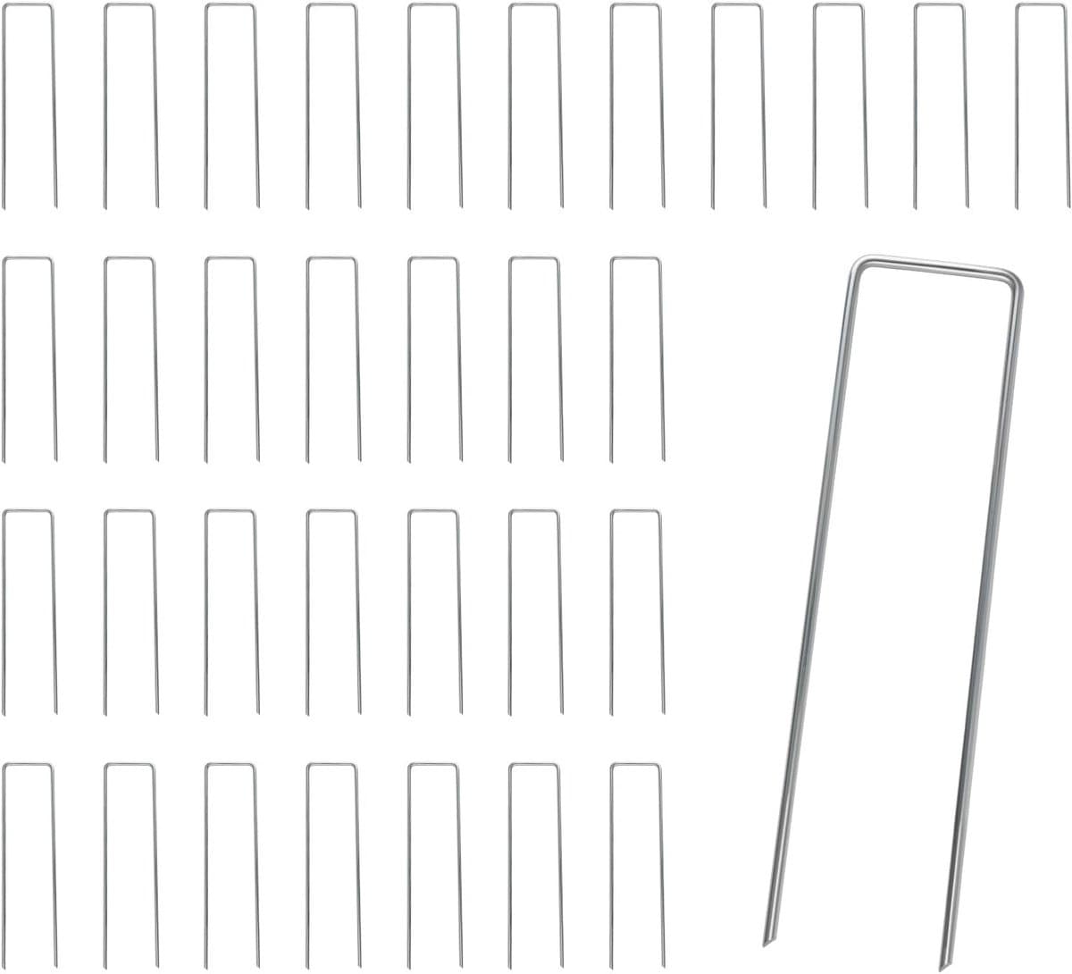 Grondankers - Gegalvaniseerd Staal - Robuust U-vormig Design - 150 mm Lengte - Voor Tuin en Camping — afbeelding 1