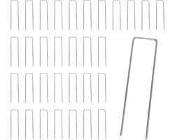 Grondankers - Gegalvaniseerd Staal - Robuust U-vormig Design - 150 mm Lengte - Voor Tuin en Camping