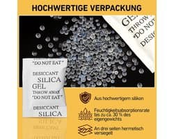 1 g x 100 stuks silicagel zakken, silicagel zakken voor kleding, laden, schoenen kast, droogmiddel voor het verwijderen van vocht en schimmelgeuren