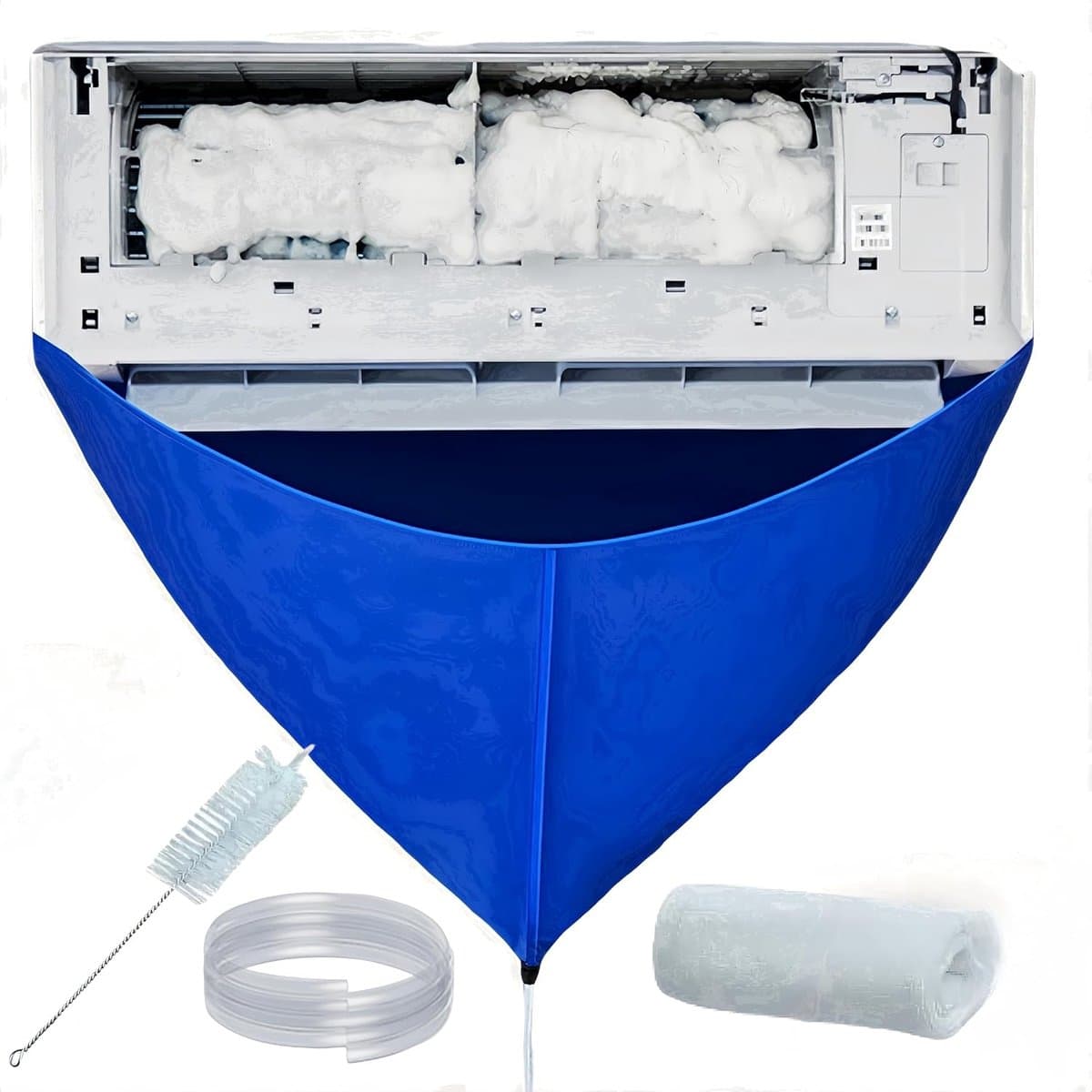 Airconditioning reinigingsset - met slang en borstels - voor eenvoudig schoonmaken - ideaal voor split airconditioning - ShopVlot — afbeelding 1