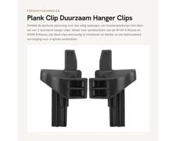 Plankclip Duurzaam - Pakketplank Clip - Past voor W169 A-Klasse 2010-2012 - Past voor W245 B-Klasse 2008-2011 - Kunststof - Zwart - Hoedenplankclip