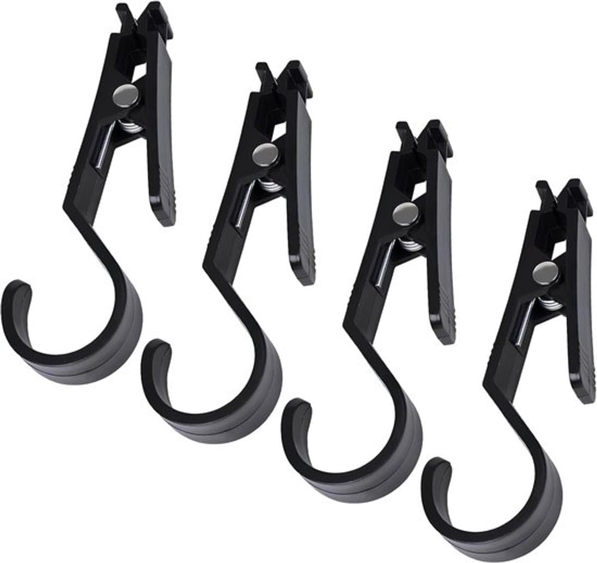 Thijox - 4 Stuks Wasknijpers, Multifunctionele Tentclips en Hangers voor Handdoeken, Klemhaken, Lichthaken, Camping Accessoires voor Outdoor en Tuin — afbeelding 1