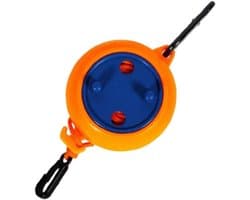 Intrekbare Waslijn - Draagbaar Droogrek - Ruimtebesparend Drogen - Winddicht Ontwerp - 10 Meter - Oranje