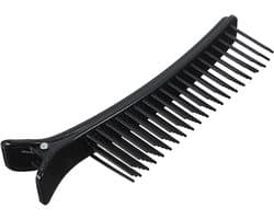 Kappersklemmen Haarspelden - Styling Clips - Efficiënte Haarstyling - Antislip Kamgreep - 14 x 5 x 5 cm - Zwart