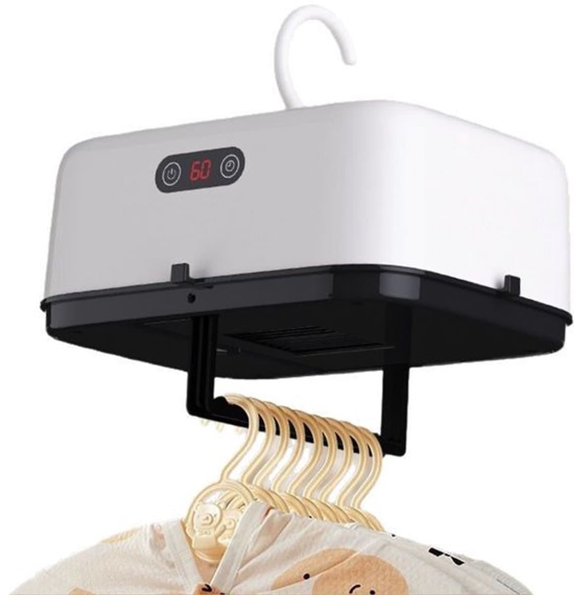 Draagbare Wasdroger - Elektrische Wasdroger - Draagbare droger - 600W warmtepompdroger - Opvouwbare droger - Droogverwarming - 3 snelheden — afbeelding 1