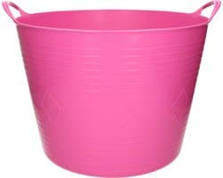 Flexibele kuip - 40 liter - roze - kunststof - D45 cm - emmer - wasmand