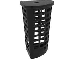 Wasmand Boston Plast Team 54L zwart/hoek
