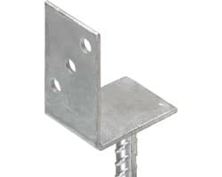 vidaXL - Hekankers - 12 - stuks - Zilver - 8x6x30 - cm - Gegalvaniseerd - staal