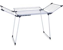 Meisterhome - Extra Groot Droogrek - inklapbaar – Droogtoren - 25 meter droog lengte – Extra stevig en licht - Wasrek van carbon staal – Tot 30kg wasgoed — afbeelding 1