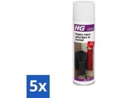 HG - Tegen Nare Geurtjes In Textiel - Natuurlijk Zuiveringsproces - Veilig Voor Alle Textiel - 400 ml - Bulkverpakking - 5 stuks