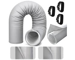 Luchtconditioner Afvoerslang Isolatie Cover met 3 Bevestigingsbanden voor Drenage Hoses van 12.5 cm en 15 cm