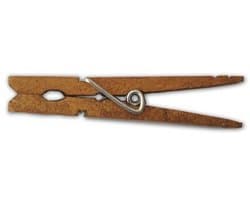LWR CRAFTS Houten Grote Wasknijpers 3-5/16" 8,4cm 30 Stuks Per Pack (Jacobeen)