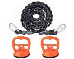 Bungee Cord Reiswaslijn met Zuignappen en Connectoren - Ideaal voor Binnen en Buiten Droogruimte