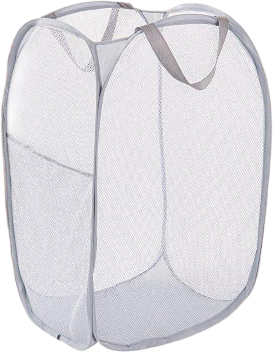 Opvouwbare wasmand - Waszak - Opvouwbare wasmand - Pop-up wasmand met verstevigde handgreep - Geschikt voor zakenreizen - Toerisme en kamperen - Grijs - 58*36*36cm — afbeelding 1