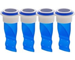 Rfdichtring - 4 stuks - Rioolafdichtingen - Vloerafvoer - Siliconen - Toepasbare buisbinnendiameter 40-50 mm - Afvoerbuis afdichting - Afvoerplug wasmachine - Voor thuis, keuken en badkamer - Blauw