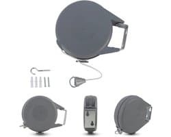 Automatische Waslijn 15m - Retractable Clothesline voor Binnen en Buiten