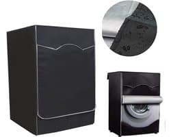 wasmachine hoes - voorlader drogerhoes - waterdicht - stofdicht - zonwerend - Geschikt voor opzet- en droogkasten buiten - geschikt voor de meeste wasmachines en drogers op de markt - 60 x 60 x 88 cm - zwart