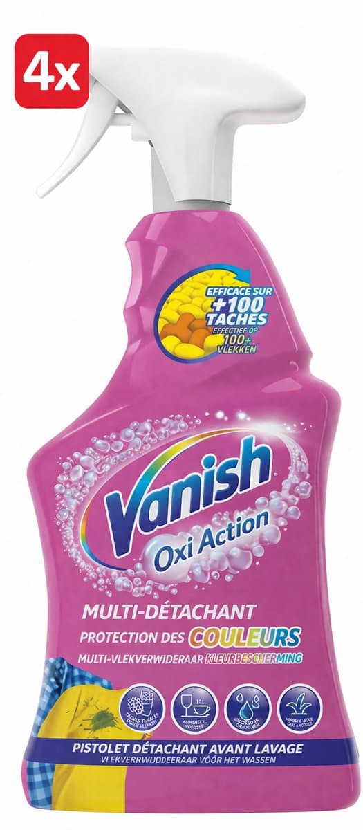 (4x) Vanish Oxi Action Vlekverwijderaar Spray - 750ml - Voordeelverpakking — afbeelding 1