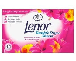 Lenor Droogtrommeldoekjes Pink Blossom 34 Sheets