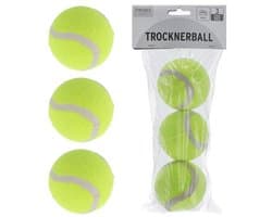Cepewa drogerballen/wasbollen - 6x stuks - tennisballen - voor zachte/kreukvrije was — afbeelding 1
